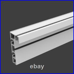 Aluminum T Track Fence 600mm Sliding Brackets Woodworking Router Saw Table Bench