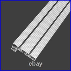 Aluminum T Track Fence 600mm Sliding Brackets Woodworking Router Saw Table Bench
