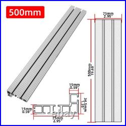 Aluminum T-Track Router Fence Profile Table Saw Woodworking Miter Slot Stopper