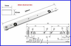 Aluminum sliding slab block for Router Table Saw Fence With End Ring 300MM X1