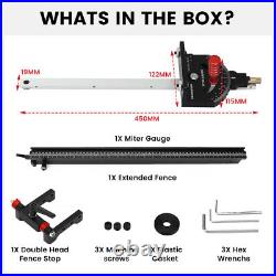 Angle Miter Gauge Router Table Saw Assembly Precision Ruler DIY Woodwork