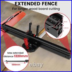 Angle Miter Gauge with Extended Fence for Precision Wood Cutting