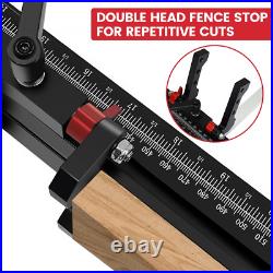 Angle Miter Gauge with Extended Fence for Precision Wood Cutting