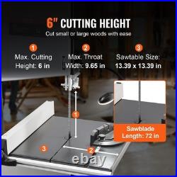 Band Saw with Stand, 9.65-Inch, 560&1100 RPM Two-Speed Benchtop Bandsaw, 370W 1/ Band Saw with Stand, 9.65-Inch, 560&1100 RPM Two-Speed Benchtop Bandsaw, 370W 1/