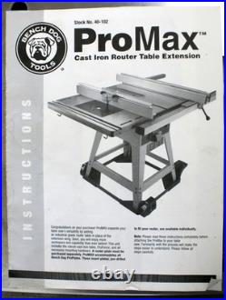 Bench Dog (40-120) Router Table Extension with Fence and Router Plate