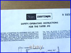 Cam-Lock Rip Fence From Craftsman 10 Table Saw 113.298762 113.298722 etc Cam-Lock Rip Fence From Craftsman 10 Table Saw 113.298762 113.298722 etc