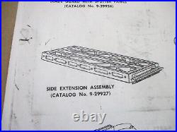 Craftsman 10 Table Saw 113.29903 Catalog No. 9-29927 Side Extension Assembly