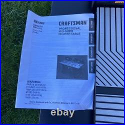 Craftsman 24 x 14 Router Table and Fence #29LCN-981