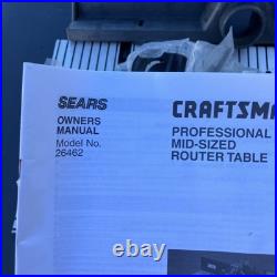 Craftsman 24 x 14 Router Table and Fence #29LCN-981