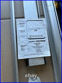 Craftsman Or Ridgid Table Saw Exact-I- Rip Fence System Guide Rails 113.299010