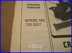 Craftsman Table Saw Fence Guide System Model 720.32370 With Instruction Manual