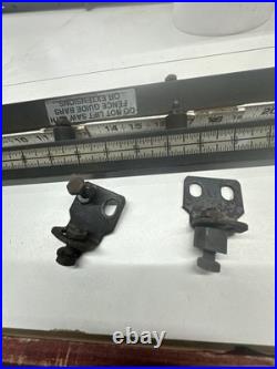 Craftsman Table Saw md 113. Front & Back Fence Rails & Bolts Micro Adjusting Rai Craftsman Table Saw md 113. Front & Back Fence Rails & Bolts Micro Adjusting Rai
