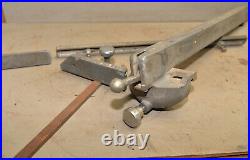 Craftsman table saw geared fence C-101-3-6305 rail & extensions & miter tool lot