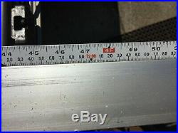 DELTA TABLE SAW UNIFENCE FENCE 83 Rail Unisaw 52 1/2 Tape Measure