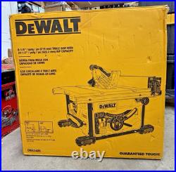 DEWALT DWE7485 8-1/4 Compact Jobsite Table Saw 15 Amp 5800 RPM Rack Pinion Fenc
