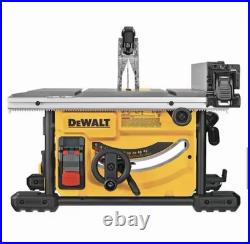 DEWALT DWE7485 8-1/4 Compact Jobsite Table Saw 15 Amp 5800 RPM Rack Pinion Fenc