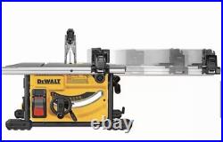 DEWALT DWE7485 8-1/4 Compact Jobsite Table Saw 15 Amp 5800 RPM Rack Pinion Fenc