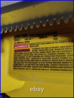 DeWALT DWE7485 8-1/4? Jobsite Table Saw Type 3 15A 120V Portable -Fence Included