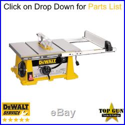DeWalt Genuine Spare Parts DW744 Table Saw Type 1
