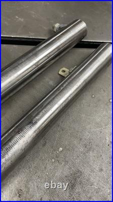 Delta FRONT AND BACK GUIDE RAILS. For table saw 1160 Part# TCS -280 And 279 Delta FRONT AND BACK GUIDE RAILS. For table saw 1160 Part# TCS -280 And 279