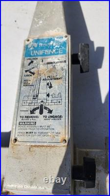 Delta Rockwell 10 Unisaw Table Saw Unifence Rip Fence Head Assembly, NO RAIL