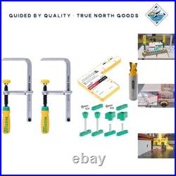 Dovetail Clamp Kit with Router Bit, Setup Gauge and Dovetail Hardware Pack