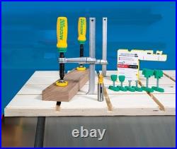 Dovetail Clamp Kit with Router Bit, Setup Gauge and Dovetail Hardware Pack