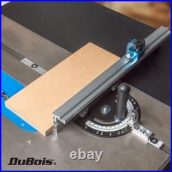 DuBois 51007 Table Saw Miter Gauge Fence System with 13 Precise Angle Stops &