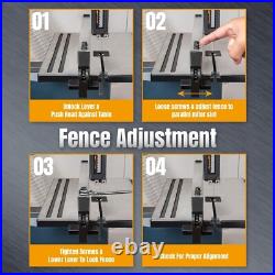 Durable Aluminum Rip Fence for Power Tech BS900 Band Saw Precision Cutting