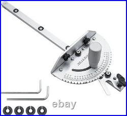 Durable Miter Gauge for Table Saws 27 Angle Stops, Lightweight Design