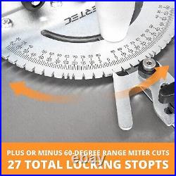 Durable Miter Gauge for Table Saws 27 Angle Stops, Lightweight Design