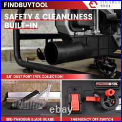 FS255 10-Inch Compact Table Saw, 15-Amp 2.5HP Motor, 24-Inch Rip Capacity, Rack