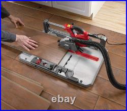 Flooring Saw with 36T Contractor Blade, Red and Black