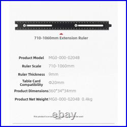 For table Saw Fence Stop Gauge Aluminum Alloy with 10-360mm and 360-710mm Scale