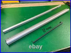 Front + back rip fence GUIDE RAILS ONLY for Ridgid R4512 or R4520 Table Saw