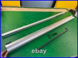 Front + back rip fence GUIDE RAILS ONLY for Ridgid R4512 or R4520 Table Saw