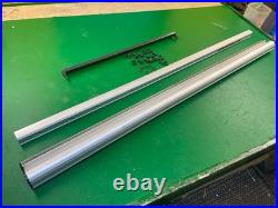 Front + back rip fence GUIDE RAILS ONLY for Ridgid R4512 or R4520 Table Saw