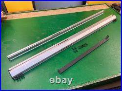 Front + back rip fence GUIDE RAILS ONLY for Ridgid R4512 or R4520 Table Saw