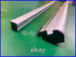 Front + back rip fence GUIDE RAILS ONLY for Ridgid R4512 or R4520 Table Saw