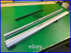 Front + back rip fence GUIDE RAILS ONLY for Ridgid R4512 or R4520 Table Saw