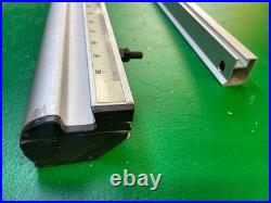 Front + back rip fence GUIDE RAILS ONLY for Ridgid R4512 or R4520 Table Saw