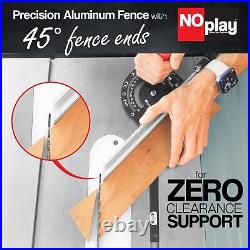 Fulton Precision Miter Gauge with Aluminum Miter Fence with 45Degree Angled Ends