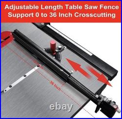 GOINGMAKE Table Saw Miter Gauge with Micro Adjustable Flip Stop