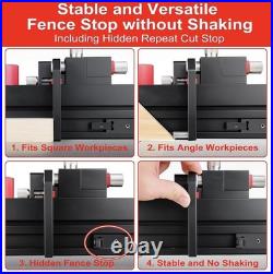 GOINGMAKE Table Saw Miter Gauge with Micro Adjustable Flip Stop