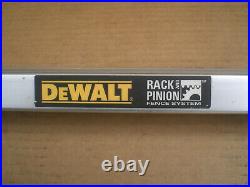 Geared rip fence rails for Dewalt DW744 table saw