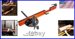 Heavy Duty Miter Gauge Extension Fence Telescoping, Reversible, Smooth Glide