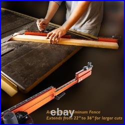 Heavy Duty Miter Gauge Extension Fence Telescoping, Reversible, Smooth Glide Heavy Duty Miter Gauge Extension Fence Telescoping, Reversible, Smooth Glide