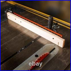 Heavy Duty Miter Gauge Extension Fence Telescoping, Reversible, Smooth Glide