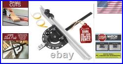 Heavy-Duty Miter Gauge with Repetitive Flip Stop & 45° Support For Woodworking Heavy-Duty Miter Gauge with Repetitive Flip Stop & 45° Support For Woodworking