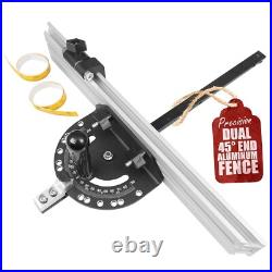 Heavy-Duty Miter Gauge with Repetitive Flip Stop & 45° Support For Woodworking Heavy-Duty Miter Gauge with Repetitive Flip Stop & 45° Support For Woodworking